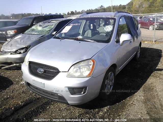 KNAFG526077101364 - 2007 KIA RONDO LX/EX SILVER photo 6