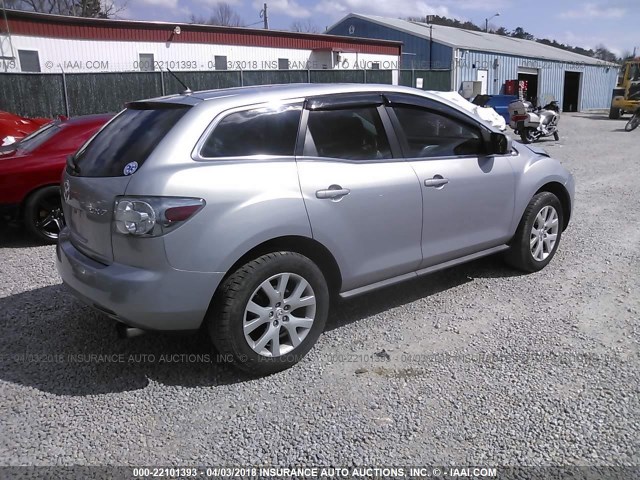 JM3ER29L280181917 - 2008 MAZDA CX-7 SILVER photo 4