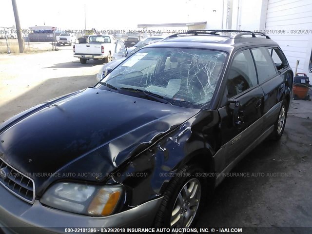 4S3BH686036625206 - 2003 SUBARU LEGACY OUTBACK LIMITED BLACK photo 6