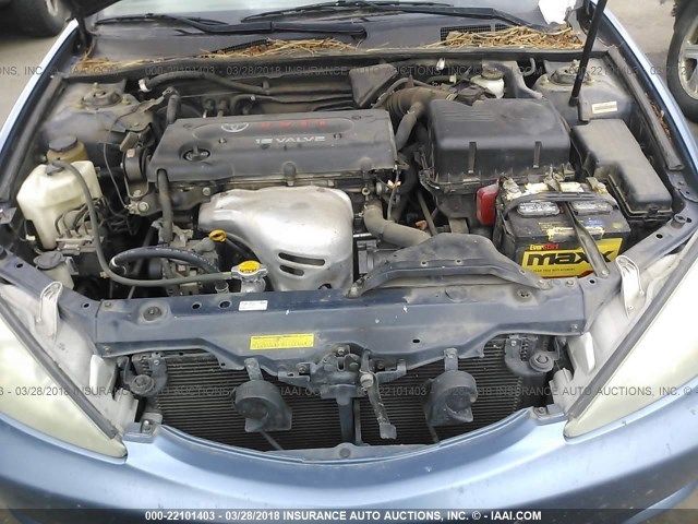 4T1BE30K04U914837 - 2004 TOYOTA CAMRY LE/XLE/SE 蓝色 照片 10