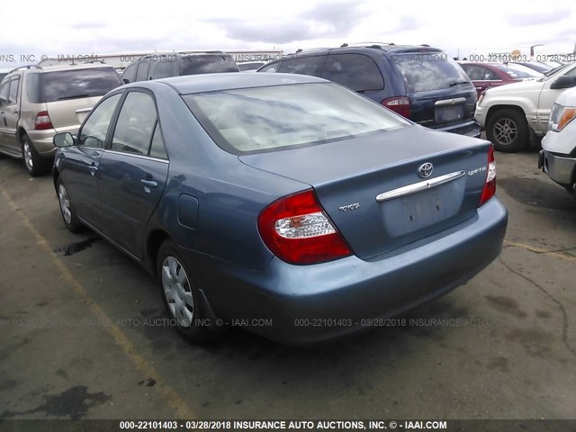 4T1BE30K04U914837 - 2004 TOYOTA CAMRY LE/XLE/SE 蓝色 照片 3