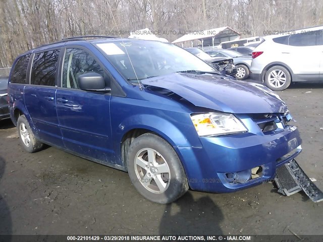 2D4RN3D16AR488829 - 2010 DODGE GRAND CARAVAN HERO BLUE photo 1