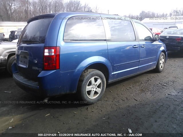 2D4RN3D16AR488829 - 2010 DODGE GRAND CARAVAN HERO BLUE photo 4