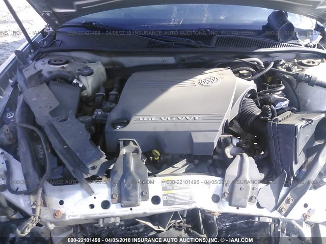 2G4WE567151332369 - 2005 BUICK LACROSSE CXS SILVER photo 10