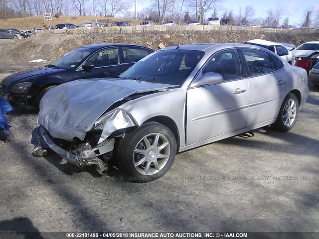 2G4WE567151332369 - 2005 BUICK LACROSSE CXS SILVER photo 2