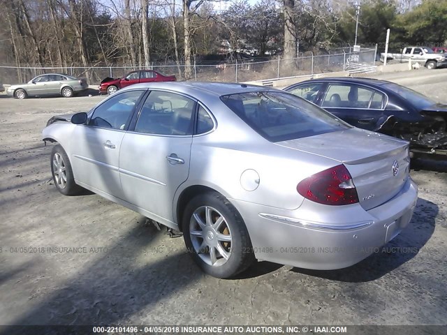 2G4WE567151332369 - 2005 BUICK LACROSSE CXS SILVER photo 3