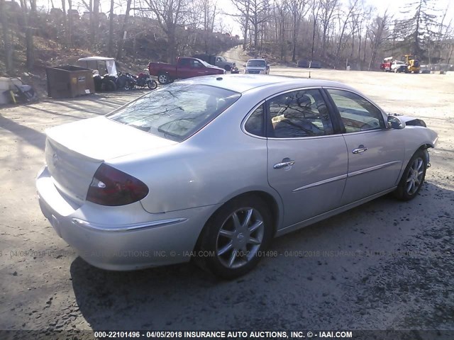2G4WE567151332369 - 2005 BUICK LACROSSE CXS SILVER photo 4