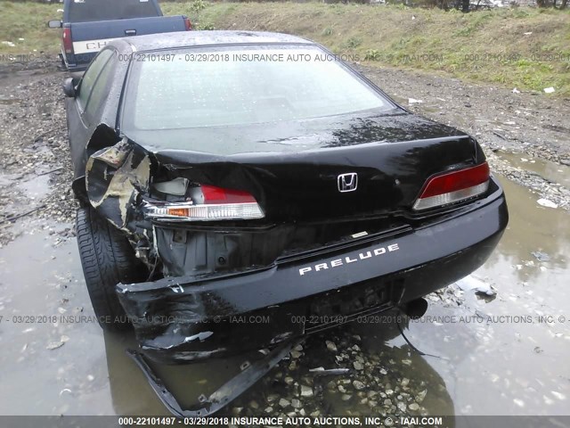 JHMBB6249VC003019 - 1997 HONDA PRELUDE BLACK photo 6