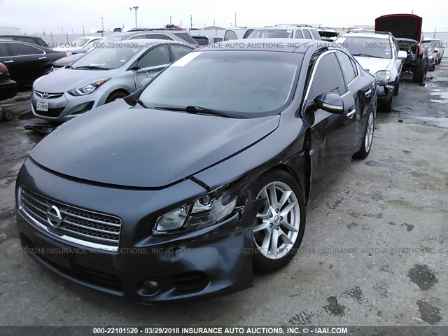 1N4AA51E09C822565 - 2009 NISSAN MAXIMA S/SV BLUE photo 6