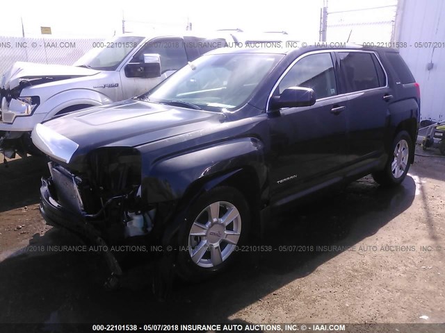 2GKFLREK4D6217360 - 2013 GMC TERRAIN SLE GRAY photo 2