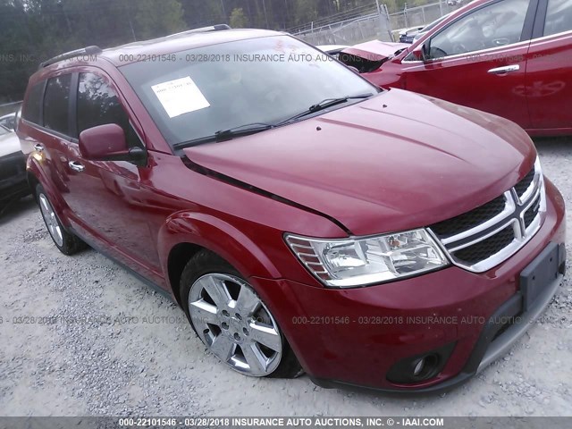 3C4PDCDGXDT626966 - 2013 DODGE JOURNEY CREW RED photo 1