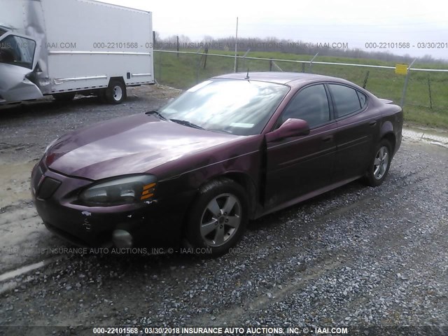 2G2WS522851190100 - 2005 PONTIAC GRAND PRIX GT MAROON photo 2