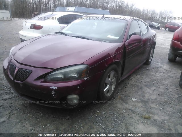 2G2WS522851190100 - 2005 PONTIAC GRAND PRIX GT MAROON photo 6