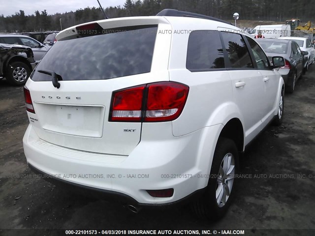 3C4PDDBG8GT168163 - 2016 DODGE JOURNEY SXT WHITE photo 4