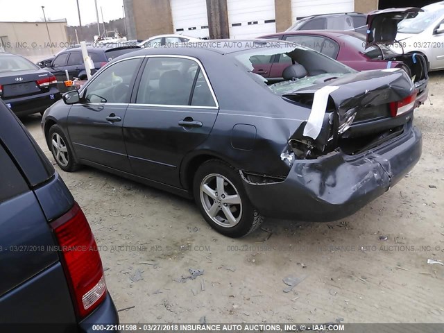 1HGCM56884A161127 - 2004 HONDA ACCORD EX Dark Blue photo 3