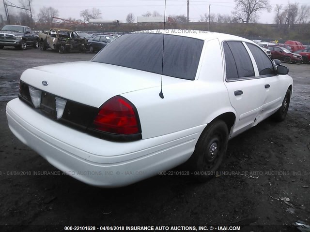 2FAHP71W15X150580 - 2005 FORD CROWN VICTORIA POLICE INTERCEPTOR WHITE photo 4