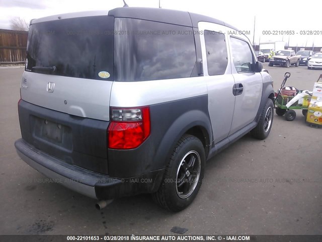 5J6YH27397L007734 - 2007 HONDA ELEMENT LX SILVER photo 4