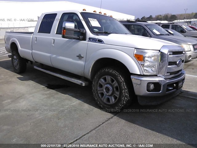 1FT8W3BT9CEB27721 - 2012 FORD F350 SUPER DUTY WHITE photo 1