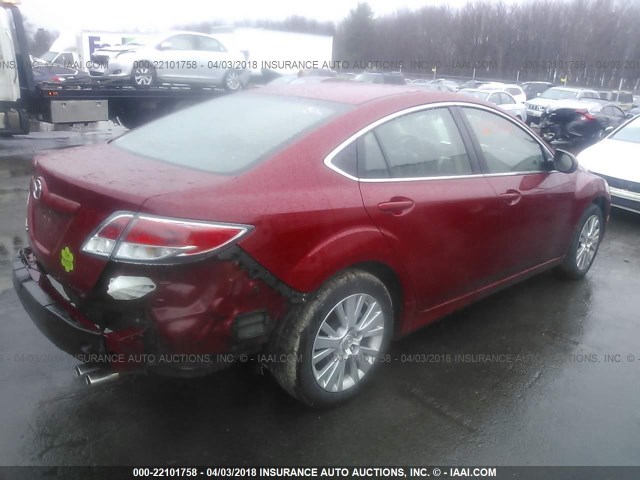 1YVHP82A795M18553 - 2009 MAZDA 6 I RED photo 4