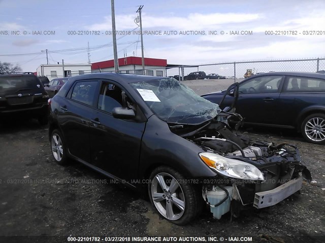 2T1KE40E99C026533 - 2009 TOYOTA COROLLA MATRIX S BLACK photo 1