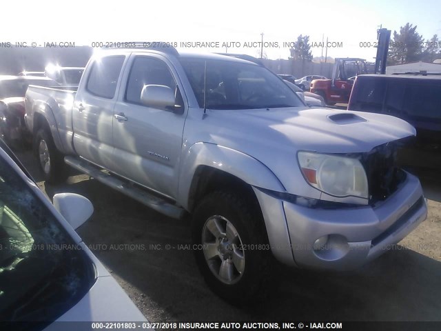 5TEKU72N77Z398901 - 2007 TOYOTA TACOMA DBL CAB PRERUNNER LNG BED SILVER photo 1