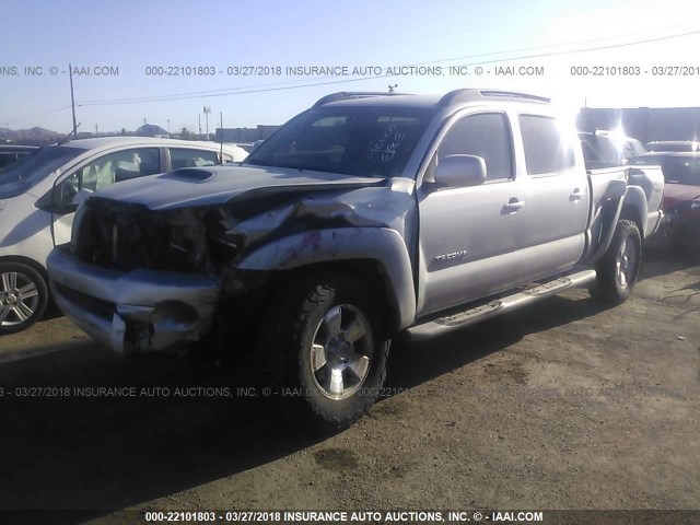 5TEKU72N77Z398901 - 2007 TOYOTA TACOMA DBL CAB PRERUNNER LNG BED SILVER photo 2