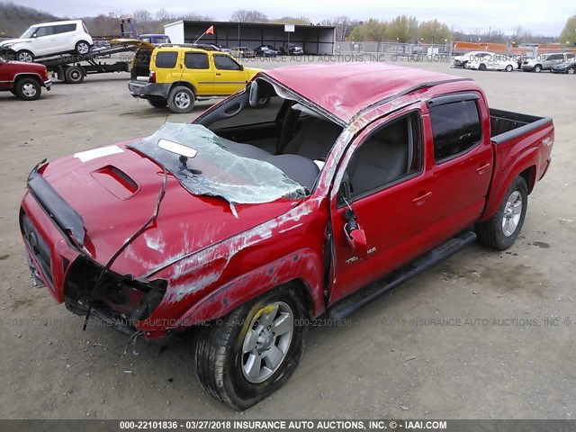 5TEJU62N68Z587188 - 2008 TOYOTA TACOMA DOUBLE CAB PRERUNNER RED photo 6
