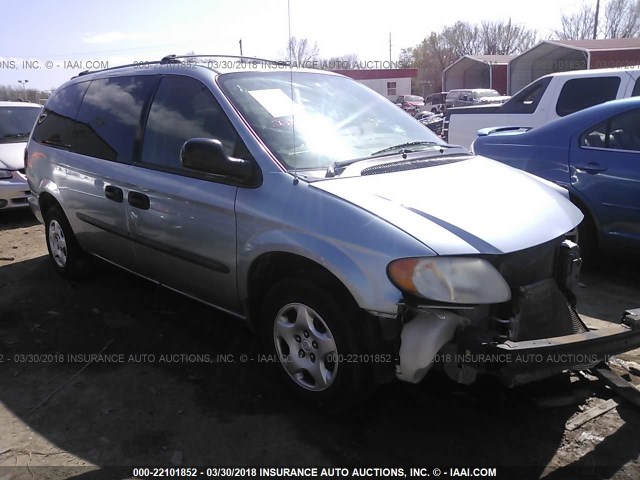 2D4GP24373R219562 - 2003 DODGE GRAND CARAVAN SE SILVER photo 1