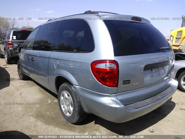 2D4GP24373R219562 - 2003 DODGE GRAND CARAVAN SE SILVER photo 3