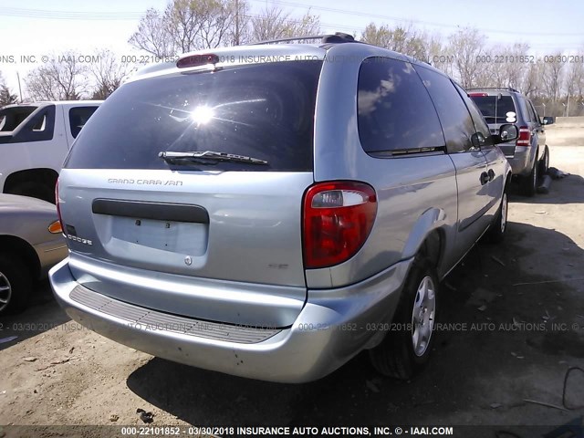 2D4GP24373R219562 - 2003 DODGE GRAND CARAVAN SE SILVER photo 4