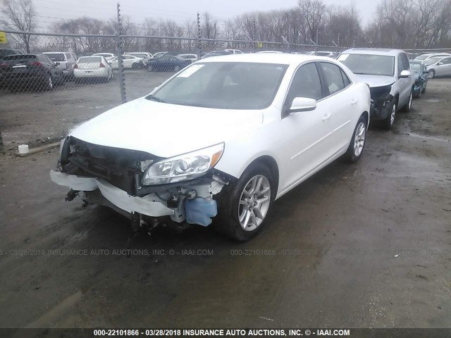 1G11C5SL9EF191222 - 2014 CHEVROLET MALIBU 1LT WHITE photo 2