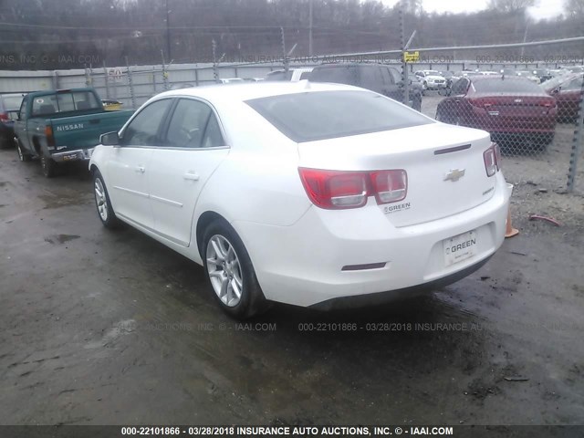 1G11C5SL9EF191222 - 2014 CHEVROLET MALIBU 1LT WHITE photo 3