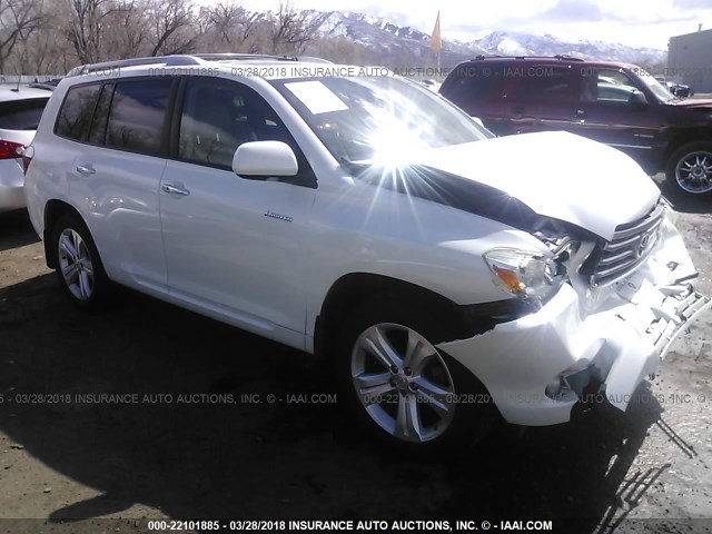 JTEES42A182072382 - 2008 TOYOTA HIGHLANDER LIMITED WHITE photo 1