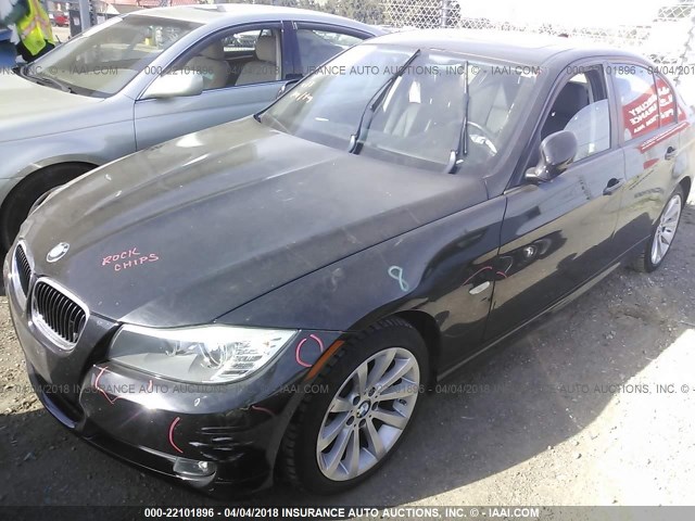 WBAPH7G54BNN03955 - 2011 BMW 328 I BLACK photo 2