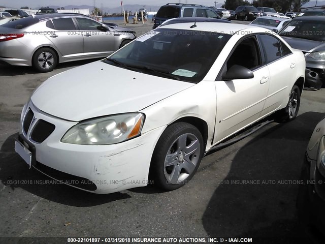 1G2ZG57B384193969 - 2008 PONTIAC G6 SE WHITE photo 2