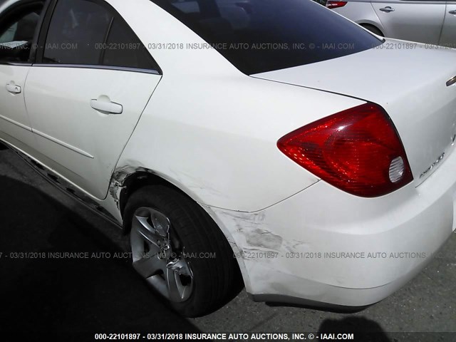 1G2ZG57B384193969 - 2008 PONTIAC G6 SE WHITE photo 6