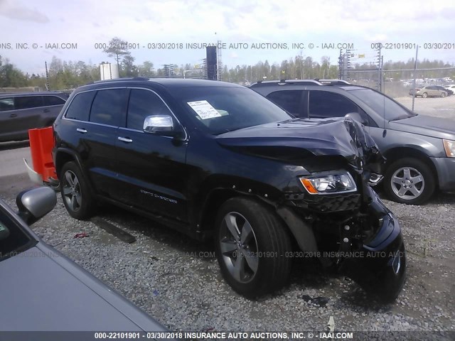 1C4RJEBG5FC906437 - 2015 JEEP GRAND CHEROKEE LIMITED BLACK photo 1