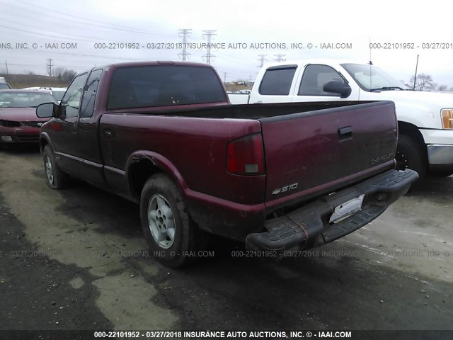 1GCDT19W1YK200150 - 2000 CHEVROLET S TRUCK S10 RED photo 3