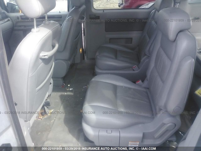 2FMZA52227BA04636 - 2007 FORD FREESTAR SEL SILVER photo 8