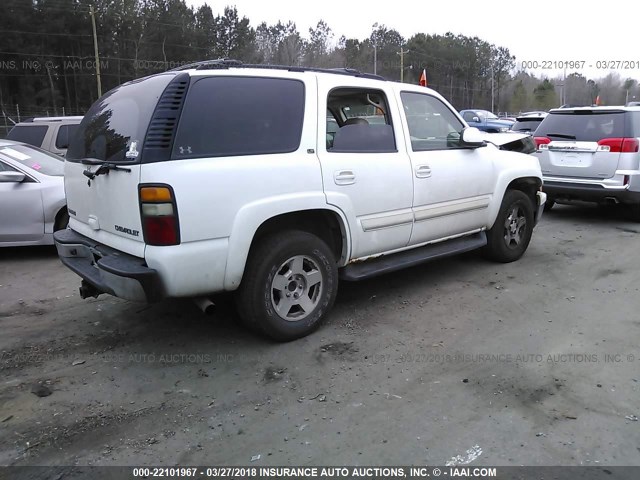 1GNEK13Z24J193839 - 2004 CHEVROLET TAHOE K1500 WHITE photo 4