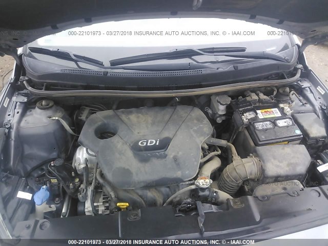 KMHCT4AE0DU524667 - 2013 HYUNDAI ACCENT GLS/GS SILVER photo 10