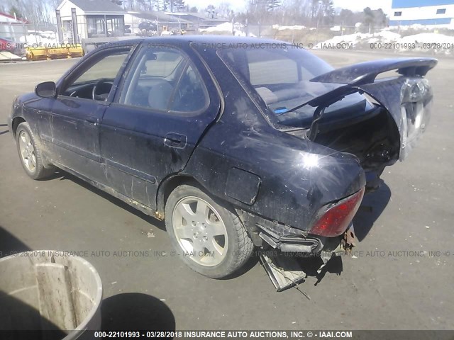 3N1CB51D76L472894 - 2006 NISSAN SENTRA 1.8/1.8S BLACK photo 3