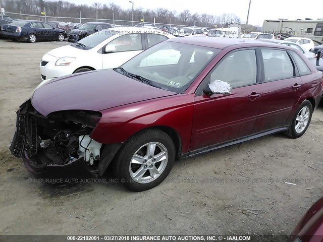 1G1ZT64874F214254 - 2004 CHEVROLET MALIBU MAXX LS MAROON photo 2