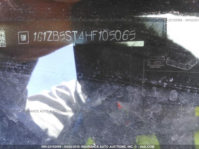 1G1ZB5ST4HF105065 - 2017 CHEVROLET MALIBU LS 灰色 照片 9