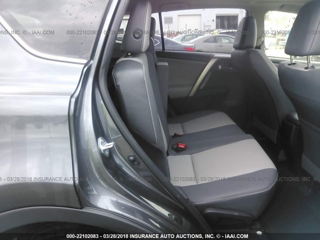 JTMDFREV7FD109176 - 2015 TOYOTA RAV4 LIMITED GRAY photo 8