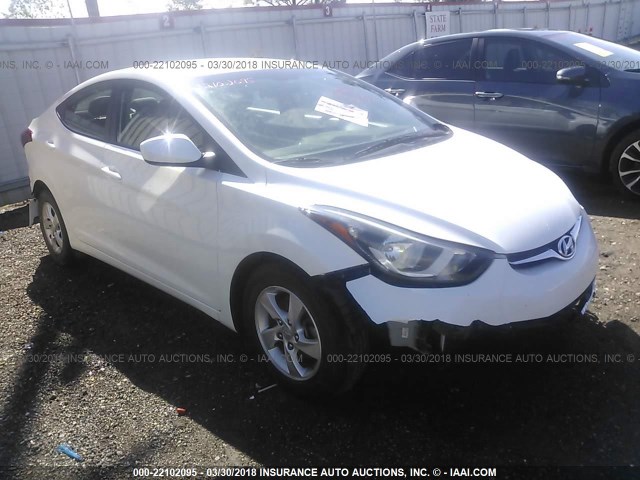 5NPDH4AE1FH551867 - 2015 HYUNDAI ELANTRA SE/SPORT/LIMITED WHITE photo 1