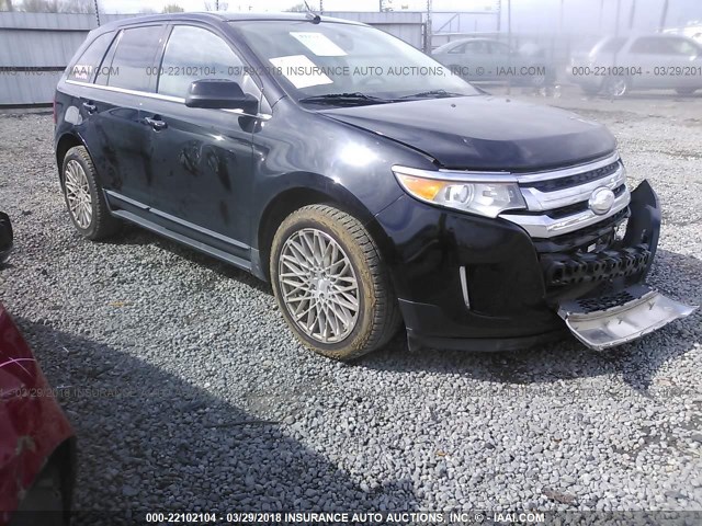 2FMDK3K94CBA11512 - 2012 FORD EDGE LIMITED BLACK photo 1