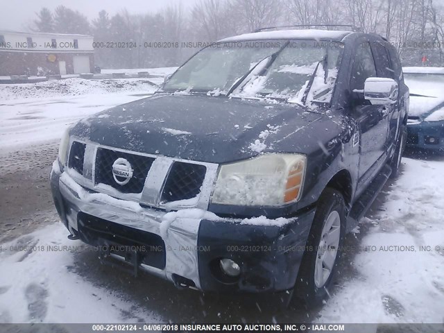 5N1AA08B94N717086 - 2004 NISSAN ARMADA SE/LE TEAL photo 2