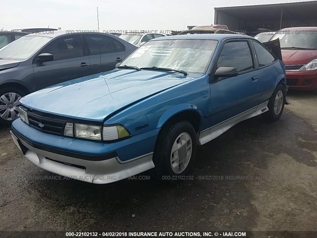 1G1JF11W9K7117865 - 1989 CHEVROLET CAVALIER Z24 BLUE photo 2