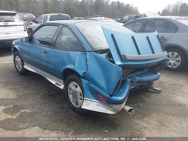 1G1JF11W9K7117865 - 1989 CHEVROLET CAVALIER Z24 BLUE photo 3